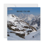 Solo Skier in Alps Your-Occasion Custom Invites