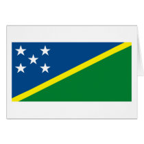 Soloman Islands Flag Greeting Card
