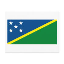 Soloman Islands Flag Postcard