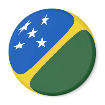 Solomon Islands Fisheye Flag Magnet