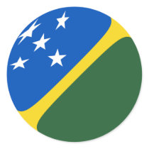 Solomon Islands Fisheye Flag Sticker