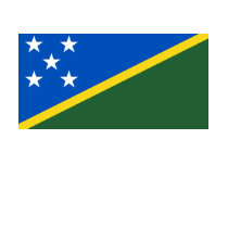 Solomon Islands Flag and Map T-Shirt