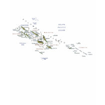 Solomon Islands Flag and Map T-Shirt