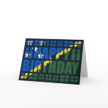 Solomon Islands Flag Birthday Card