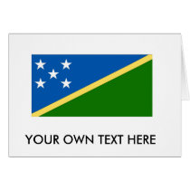 Solomon Islands Flag Greeting Cards