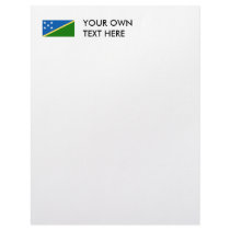 Solomon Islands Flag Customized Letterhead