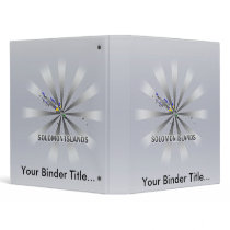 Solomon Islands Flag Map 2.0 3 Ring Binder