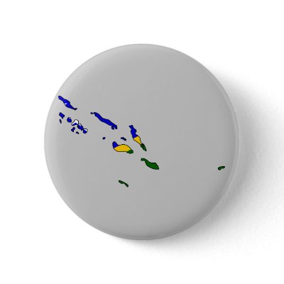 Solomon Islands flag map Button by FlagStore