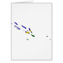 Solomon Islands flag map cards by FlagStore Solomon Islands flag map cards