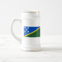 Solomon Islands Flag & Map Mug