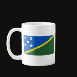 Solomon Islands Flag Map Classic Mug