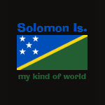 Solomon Islands Flag Map Text Ladies Baby Doll