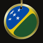 Solomon Islands Fisheye Flag Ornament