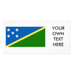 Solomon Islands Flag Photo Card Template