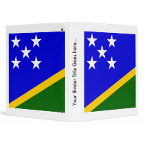 Solomon Islands High quality Flag 3 Ring Binders