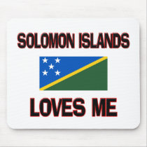 Solomon Islands Loves Me mousepads by flagshirt Solomon Islands Loves Me mousepads