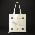 Solomon Islands Map Flag Border Bag