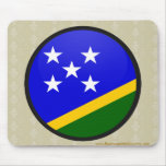 Solomon Islands quality Flag Circle Mousepad