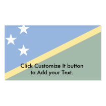 Solomon Islands, Slovenia flag Business Card Template