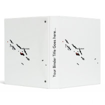 Solomon Islands Trendy Peace Sign with Solomon map Binders