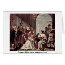 Solomon'S Idolatry By Sebastiano Ricci Greeting Card