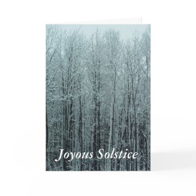 Solstice Forest Greeting Card by threesalamanders