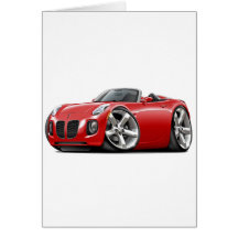 Solstice Red Convertible Card