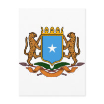 Somalia coat of arms postcards