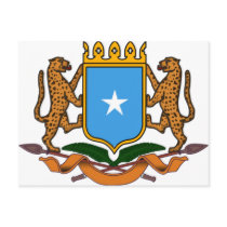 Somalia coat of arms postcards