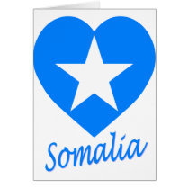 Somalia Flag Heart cards by Vexillophile Somalia Flag Heart cards