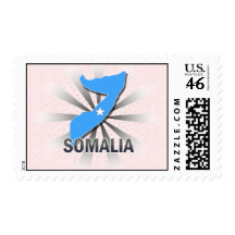 Somalia Flag Map 2.0 Stamps