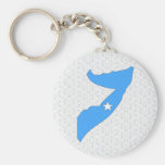 Somalia Flag Map full size Key Chain