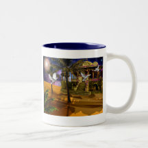 Sombras en las arenas. taza