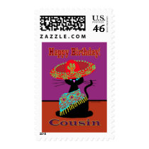 Sombrero Cat Cousin Stamp