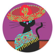 Sombrero Cat Father in law stickers by FlyingHorseDesign Sombrero Cat Father in law stickers