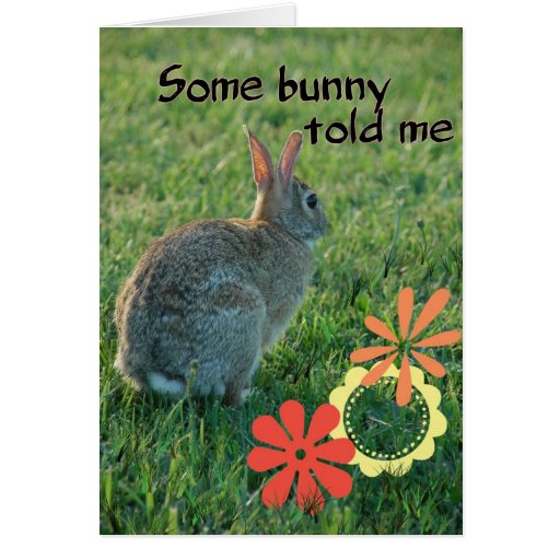 Some Bunny Birthday Card | Zazzle