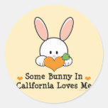 Some Bunny In California Loves Me Stickers