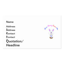 Some Bunny Loves Me custom Easter Business Card