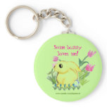 Some bunny loves me! keychains