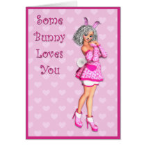 Some Bunny Loves You Anime Card