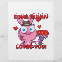 Some Bunny Loves You Custom Flyer