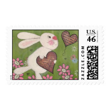 Some Bunny Loves You - Postage Stamps