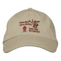 Some Days Dog embroidered hats