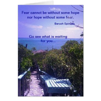 Some fear is normal greeting card