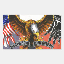 Some Gave It All Rectangular Stickers