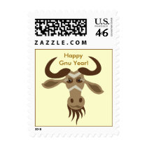Some Gnu Stuff_Gwendolyn Gnu_Happy Gnu Year! stamps