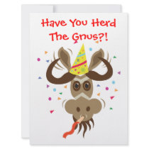 Some Gnu Stuff_Have You Herd The Gnus?! invitations