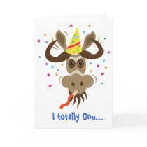 Some Gnu Stuff_I totally Gnu...it's your birthday! cards