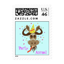 Some Gnu Stuff_Party Animal postage stamps