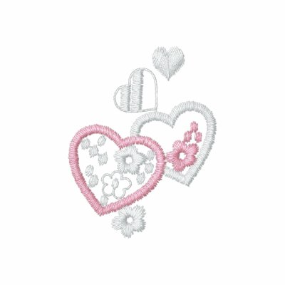 Some Hearts - Real Embroidery -